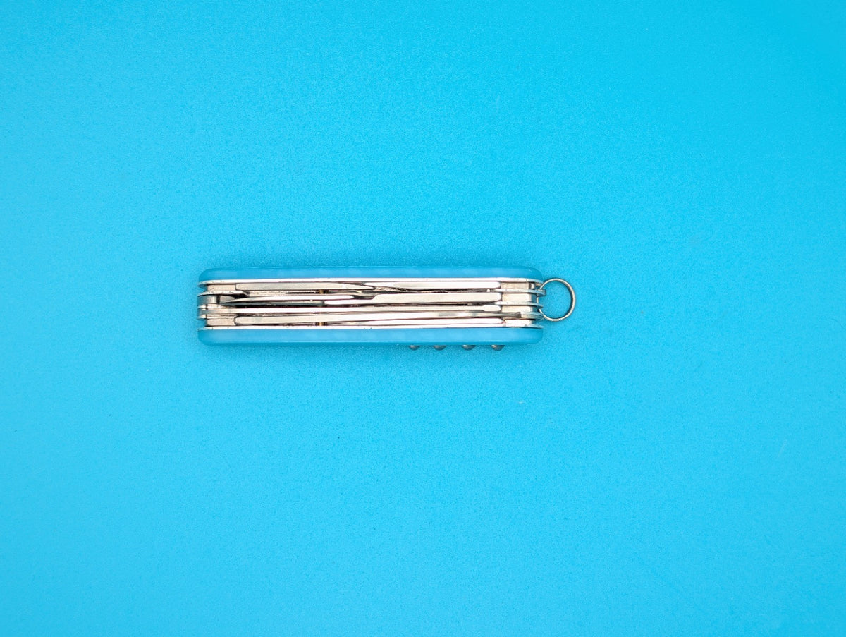 Custom Victorinox Huntsman Blue Glow in the Dark Swiss Army Knife Multi Tool!