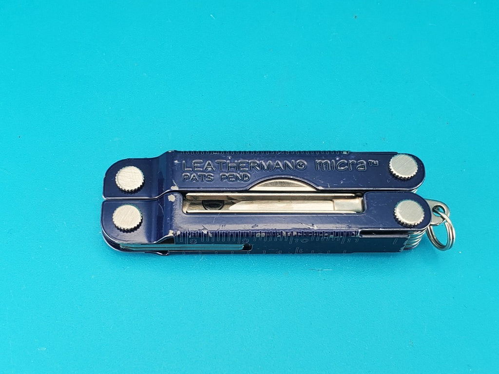 Leatherman Micra Multi-Tool, Knife, Scissors, Key Ring, Blue!