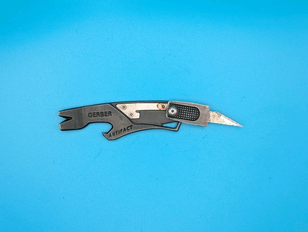 Gerber Artifact Pocket Knife Multi-Tool Pry Bar #11 Blade Liner Lock EDC