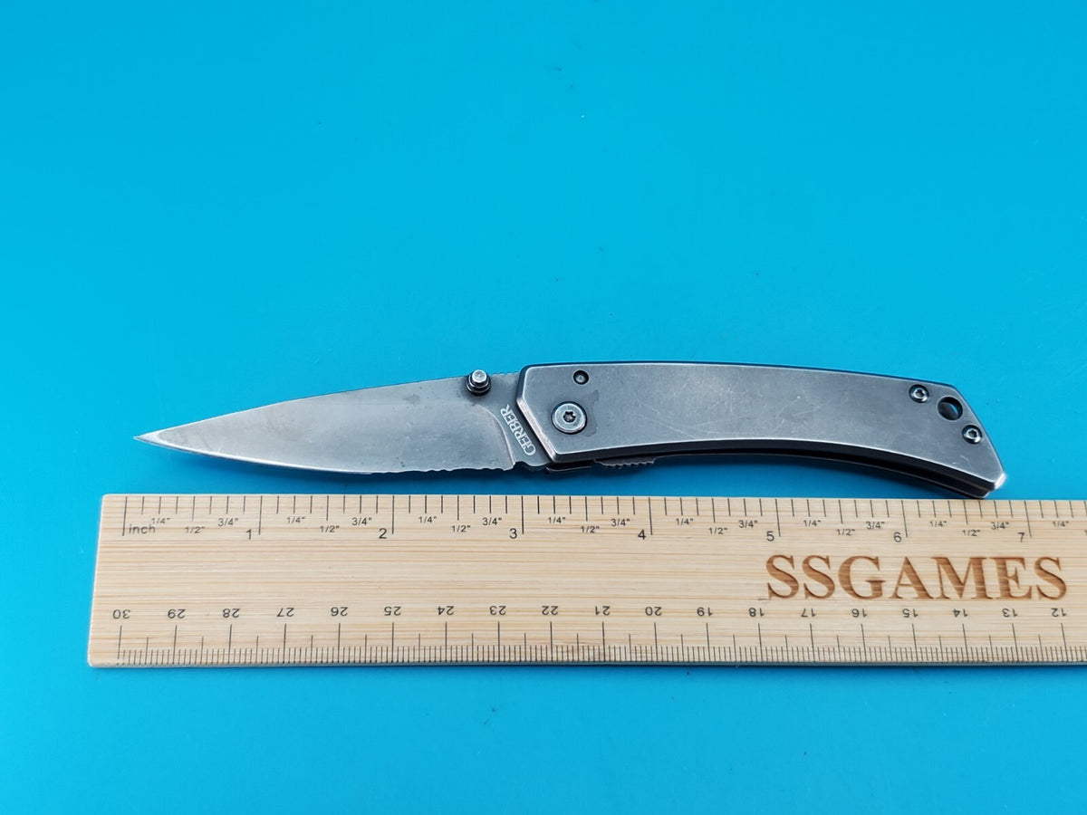 Gerber Combo Edge Liner Lock Folding Pocket Knife!