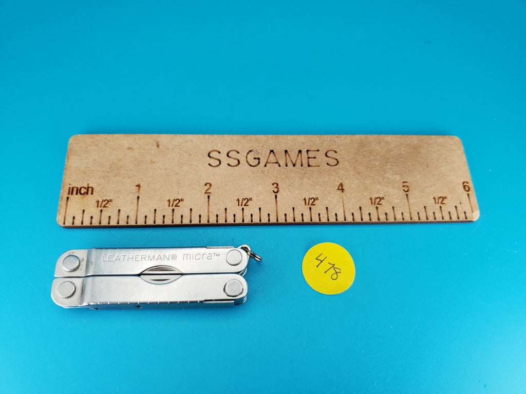 Leatherman Micra Multi-Tool, Knife, Scissors, Key Ring, Stainless!