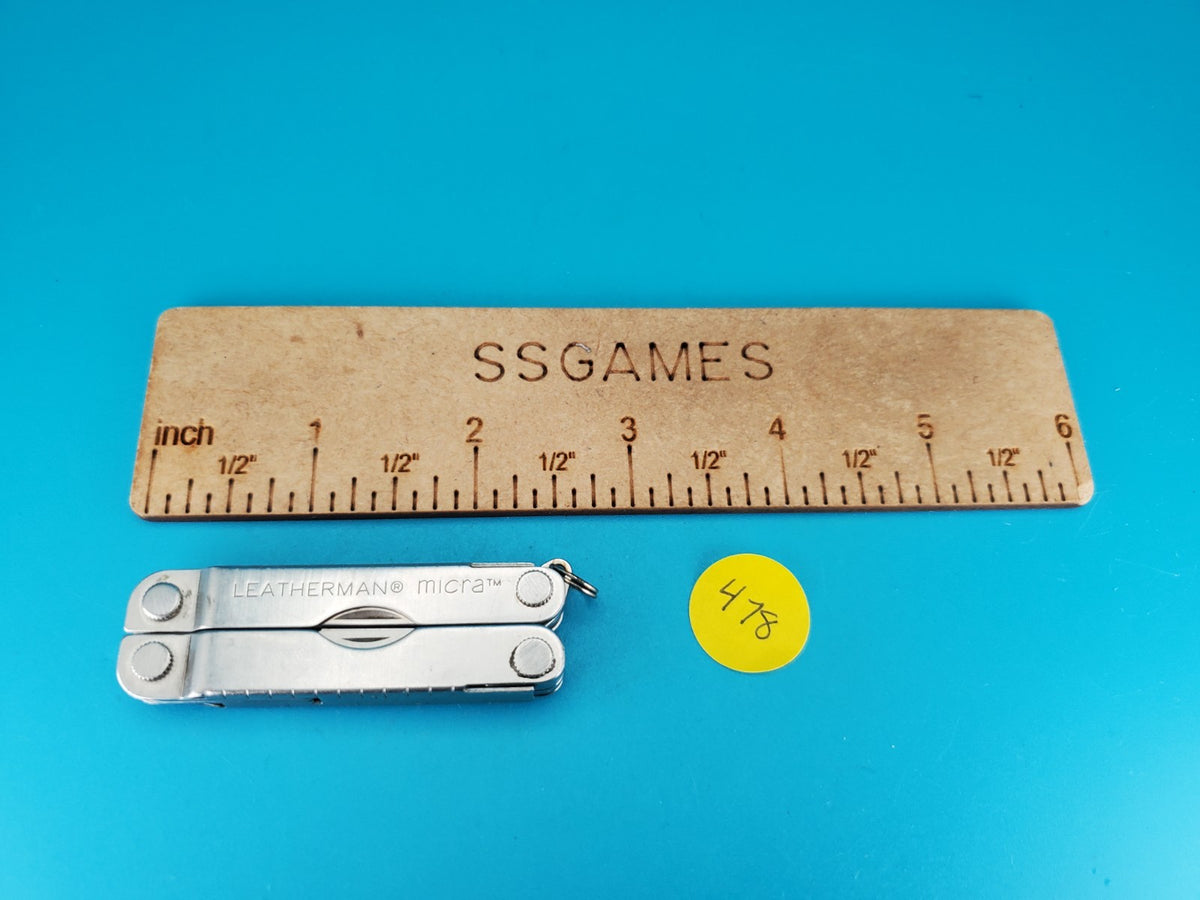 Leatherman Micra Multi-Tool, Knife, Scissors, Key Ring, Stainless!