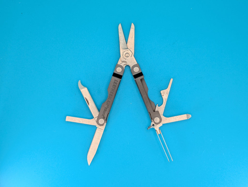 Leatherman Micra Multi-Tool, Knife, Scissors, Key Ring, Gray!