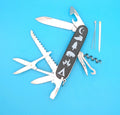 Custom Victorinox Huntsman Black & White Swiss Army Knife Multi Tool!
