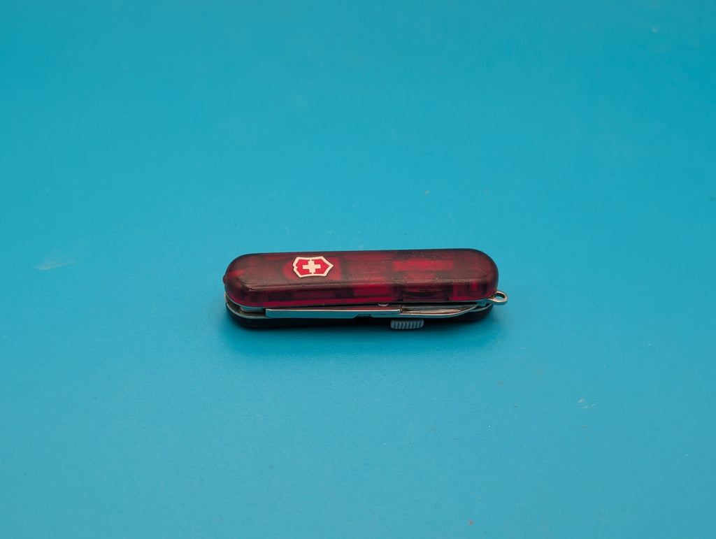 Victorinox Signature Lite Red Swiss Army Knife! 58mm, Red BRIGHT LED!