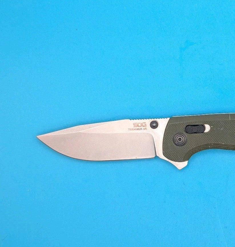 Sog Terminus XR 2.95" D2 Steel Blade Folding Knife! Green!