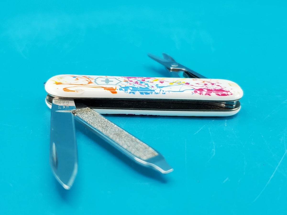 Victorinox Classic Limited Edition 2010 "Splatter" Swiss Army Knife Multi Tool!
