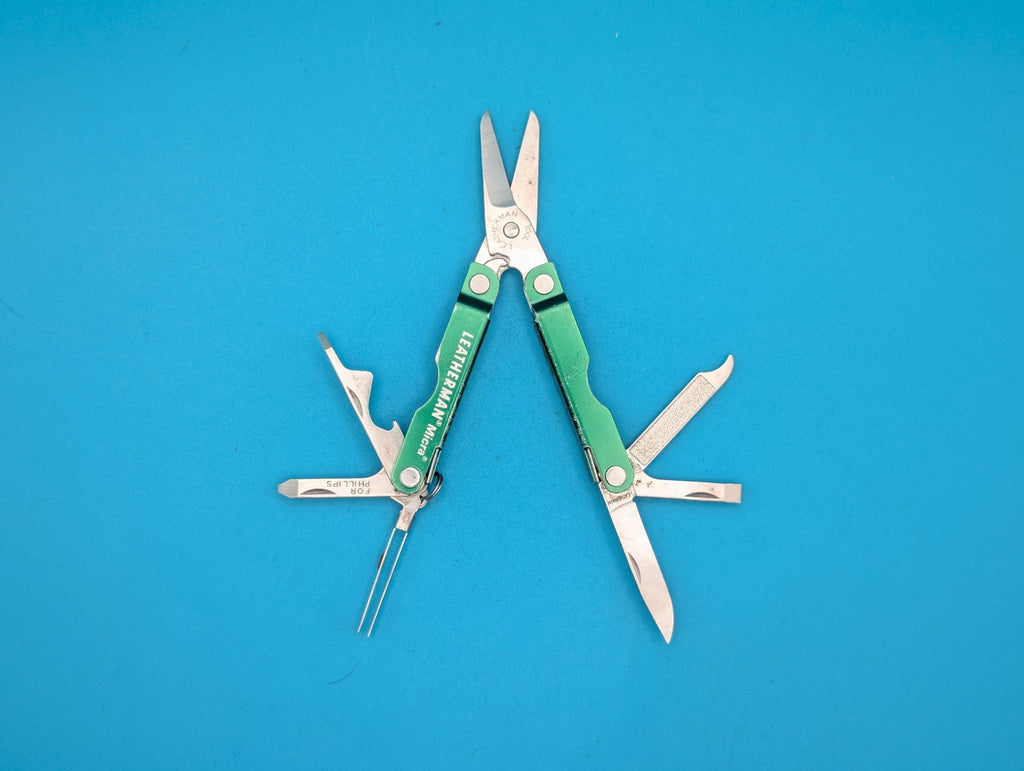 Leatherman Micra Multi-Tool, Knife, Scissors, Key Ring, Green!