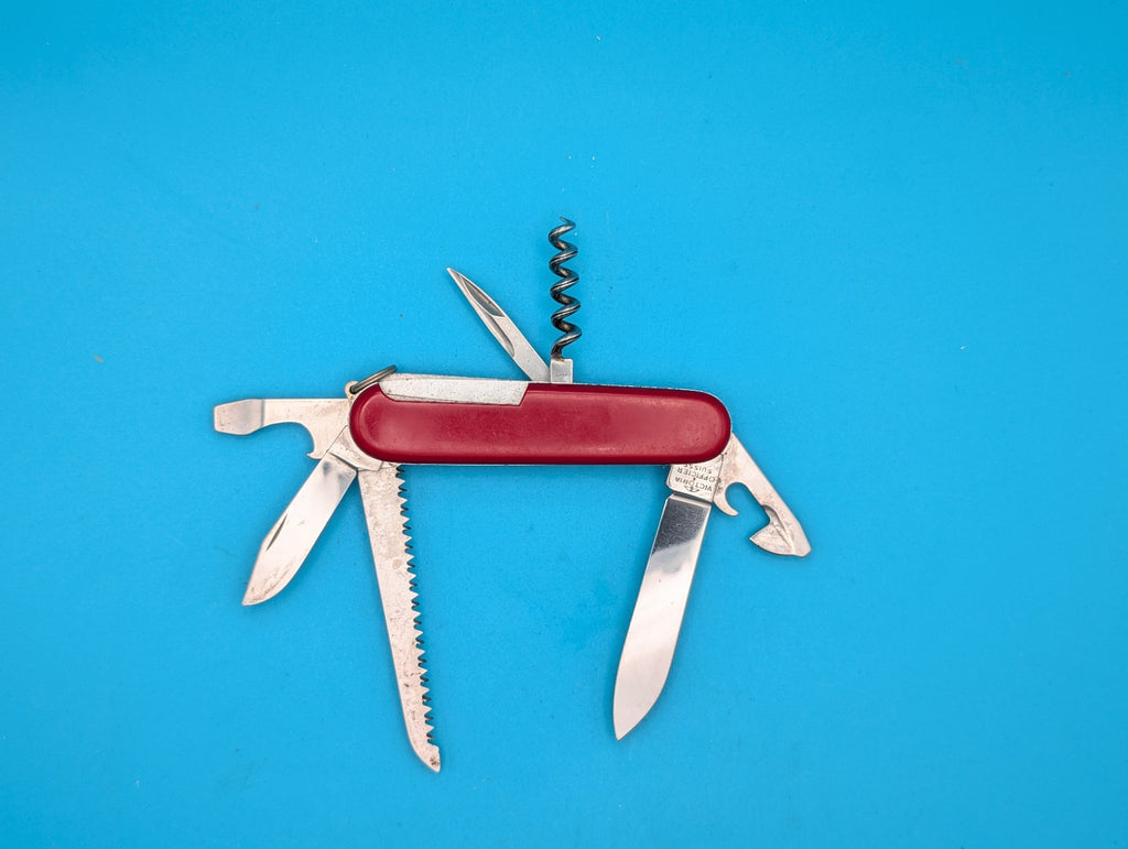 Vintage Victoria Victorinox Economy Camper Swiss Army Knife Multi Tool!