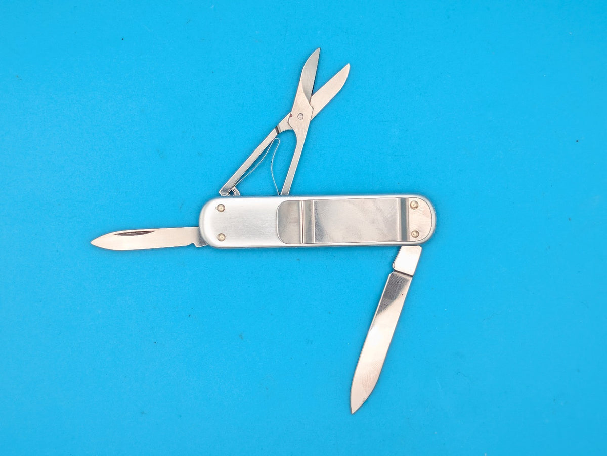 Victorinox Money Clip Silver Alox Swiss Army Knife Multi Tool! GILA RIVER CASINO