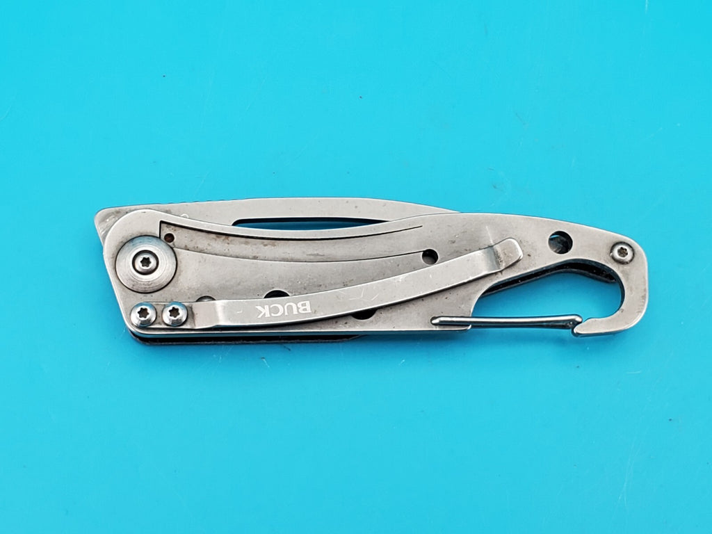 Buck 818 Apex Carbon Fiber Handle Folding Pocket Knife! RARE!