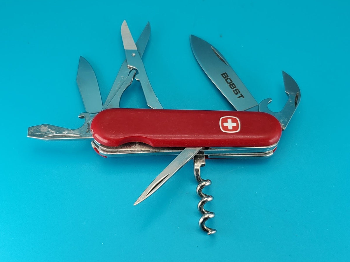Wenger Classic 141 Red Swiss Army Knife Multi Tool! With Rare Clip Point Blade