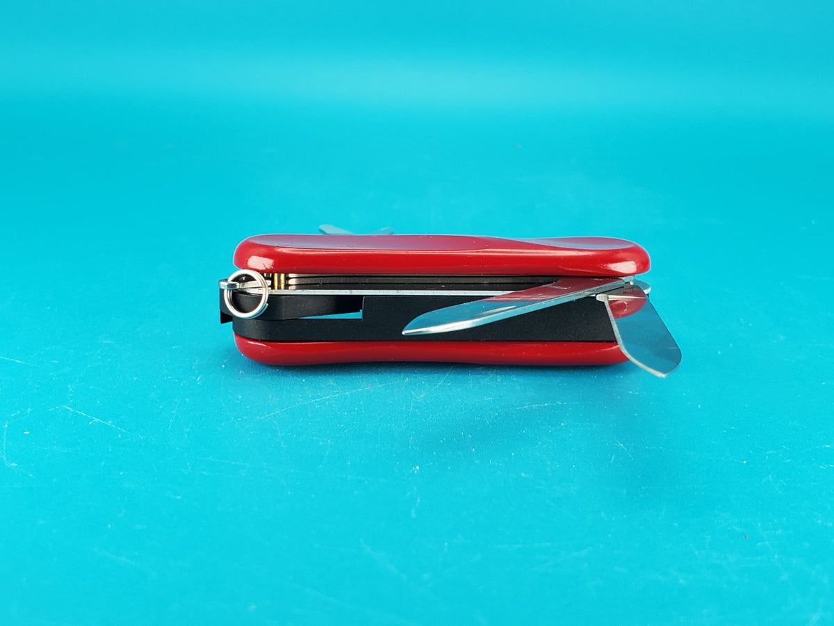 Wenger Nail Clip 580 Swiss Clipper Folding Pocket Knife Multi Tool! RED!
