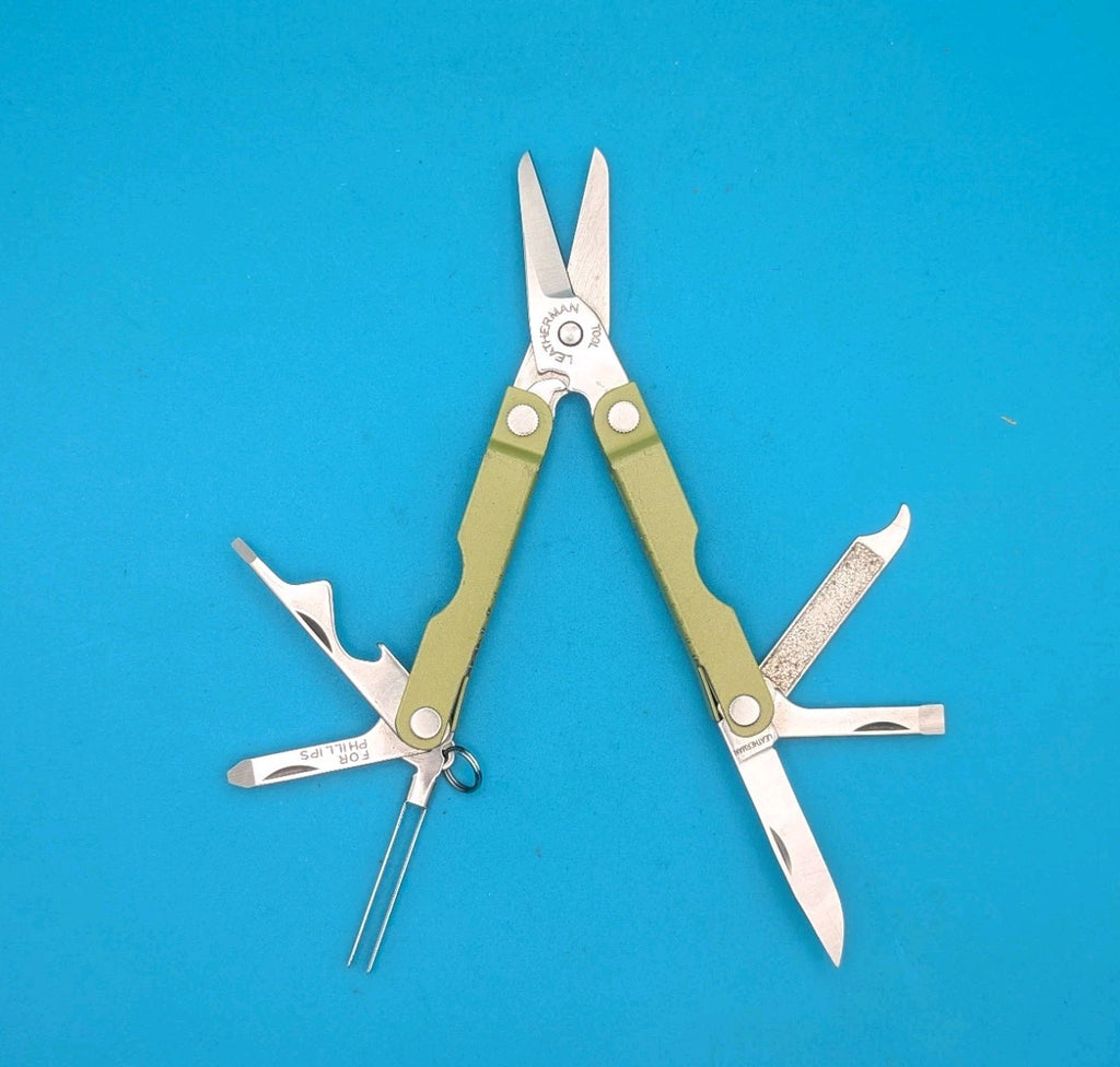 Leatherman Micra Multi-Tool, Knife, Scissors, Key Ring, Lime Green!