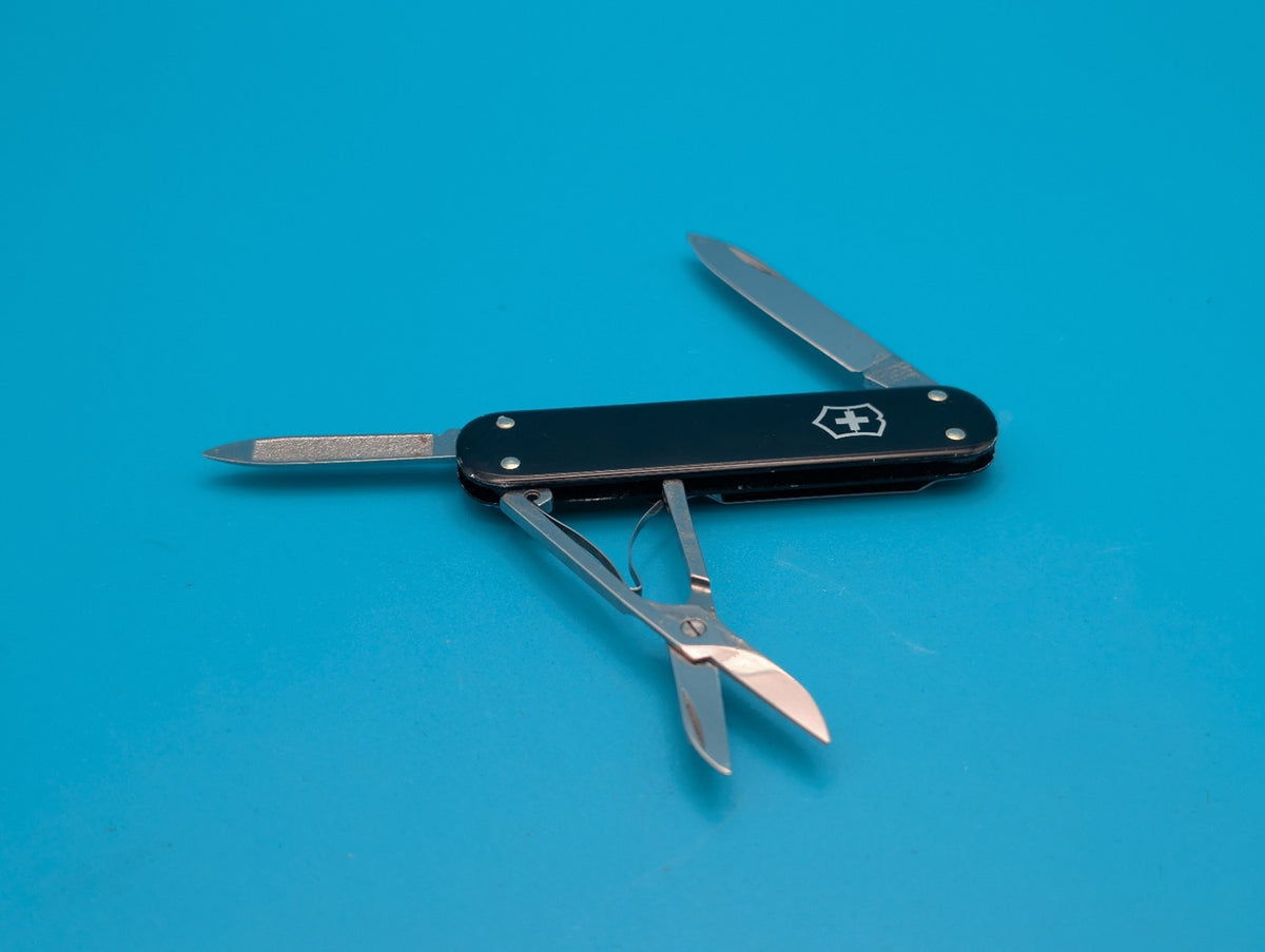 Victorinox Money Clip Black Alox Swiss Army Knife Multi Tool!