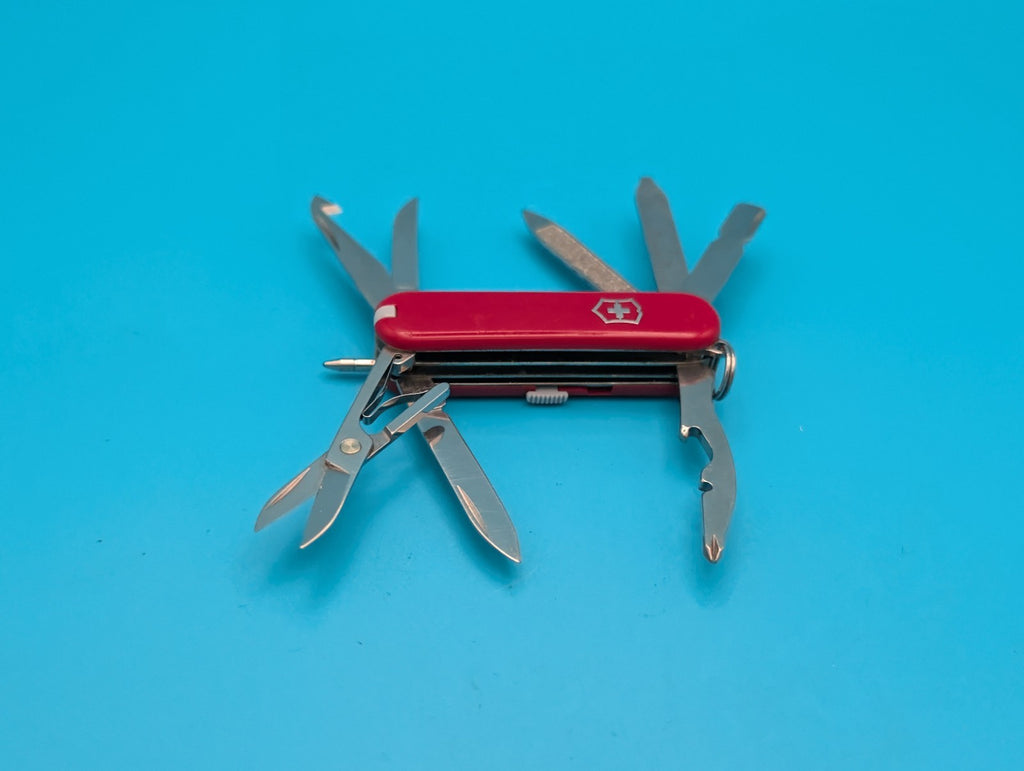 Victorinox MiniChamp Swiss Army Knife Multi Tool! RED! *ETHAN*