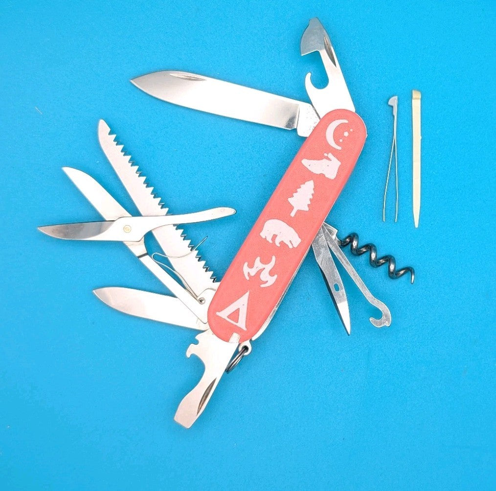 Custom Victorinox Huntsman Glow in the Dark Swiss Army Knife Multi Tool!