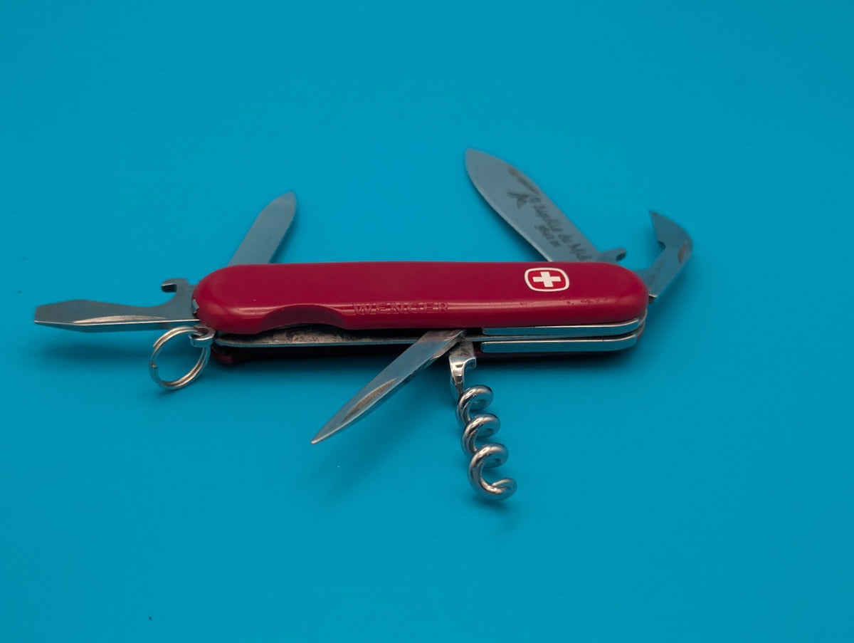 Wenger Commander Red Swiss Army Knife Multi Tool! *AIGUILLE DU MIDI*