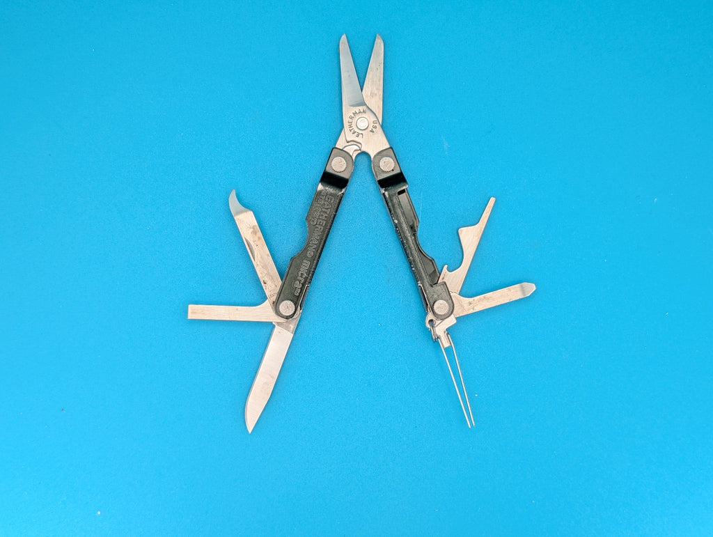 Leatherman Micra Multi-Tool Knife Scissors Key Ring! MIXED COLORS! LOT OF 5!