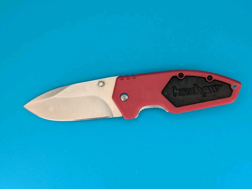 Kershaw 1445 Half Ton LinerLock Red & Black Wrench Clip Pocket Knife!