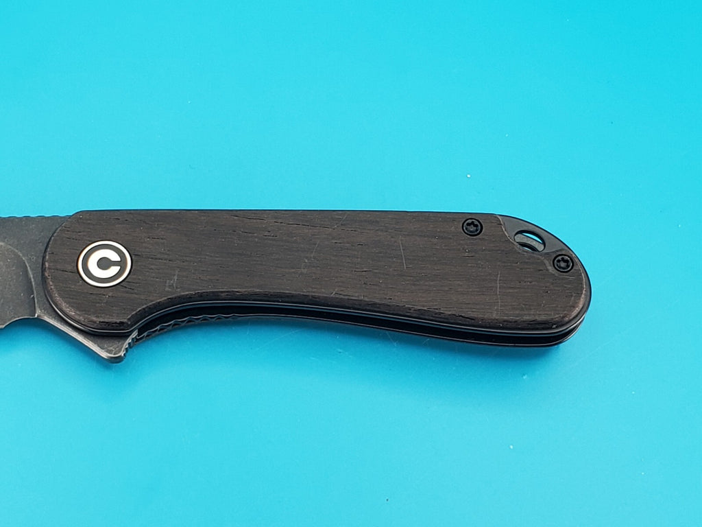 Civivi Knives Elementum Liner Lock C907W D2 Steel Black Ebony Wood