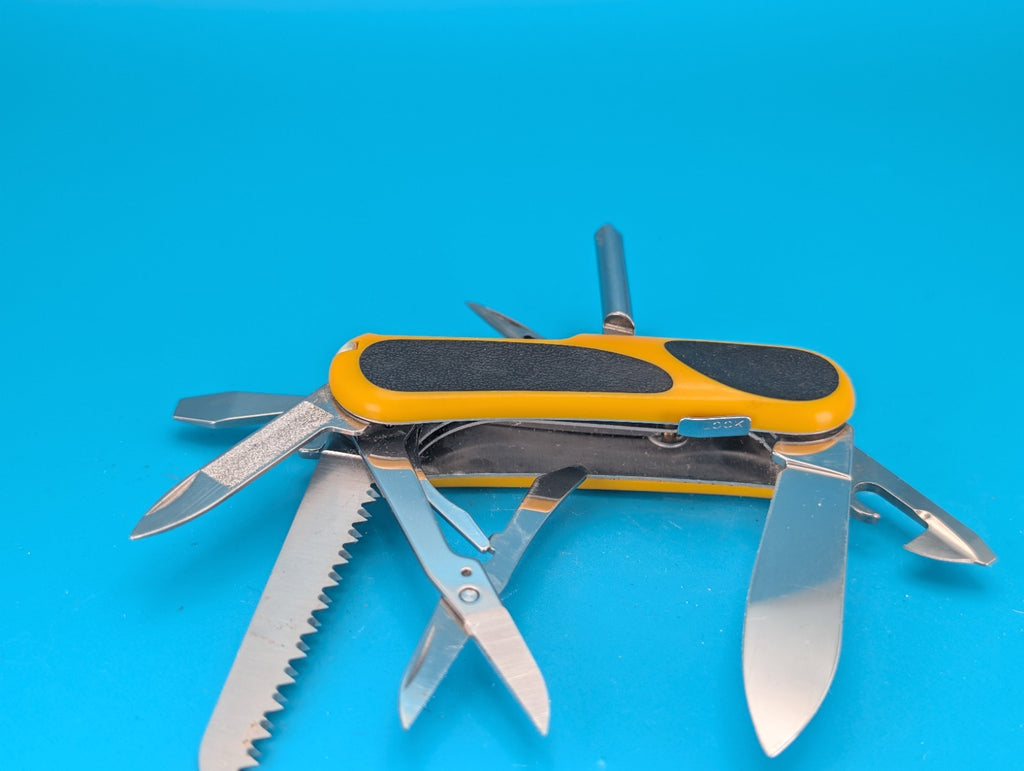 Victorinox EvoGrip S18 Yellow & Black Swiss Army Knife Multi Tool!