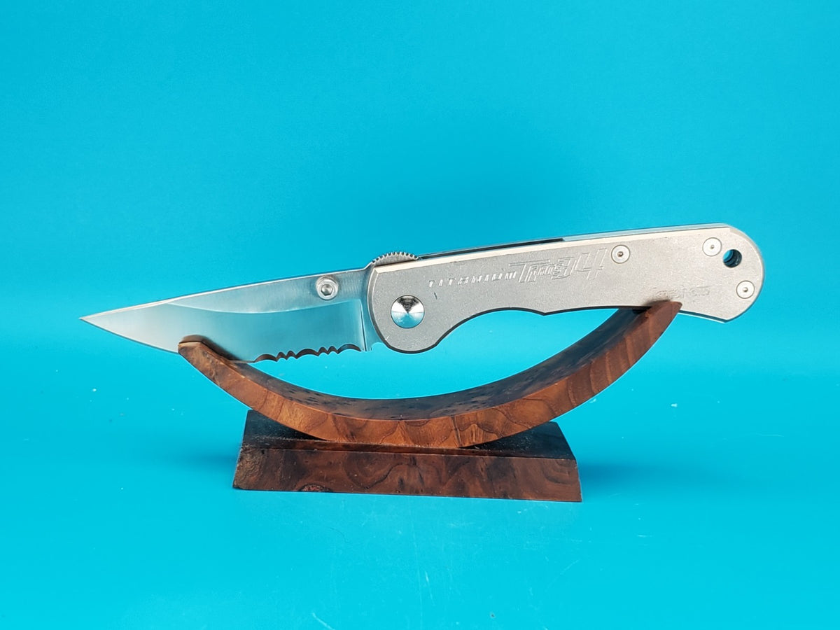 Vintage Kershaw Starkey Ridge Titanium Handle Pocket Knife 1410ST Oregon USA