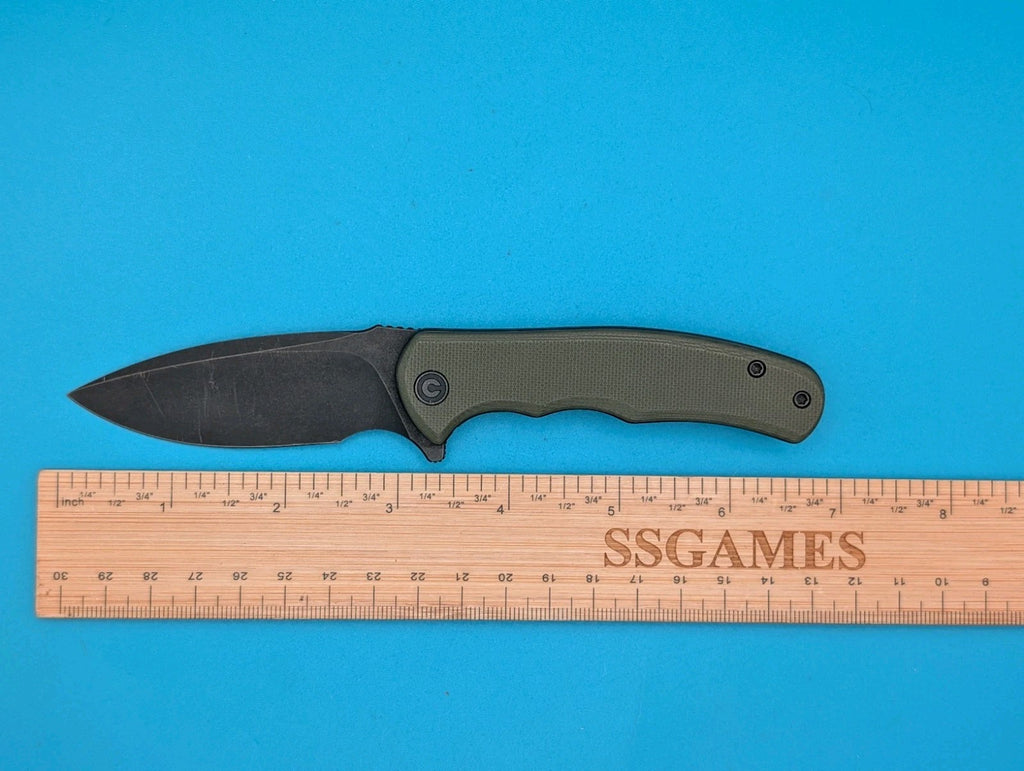 Civivi Mini Praxis Flipper Pocket Knife Liner Lock Plain Edge Blade! Olive Green