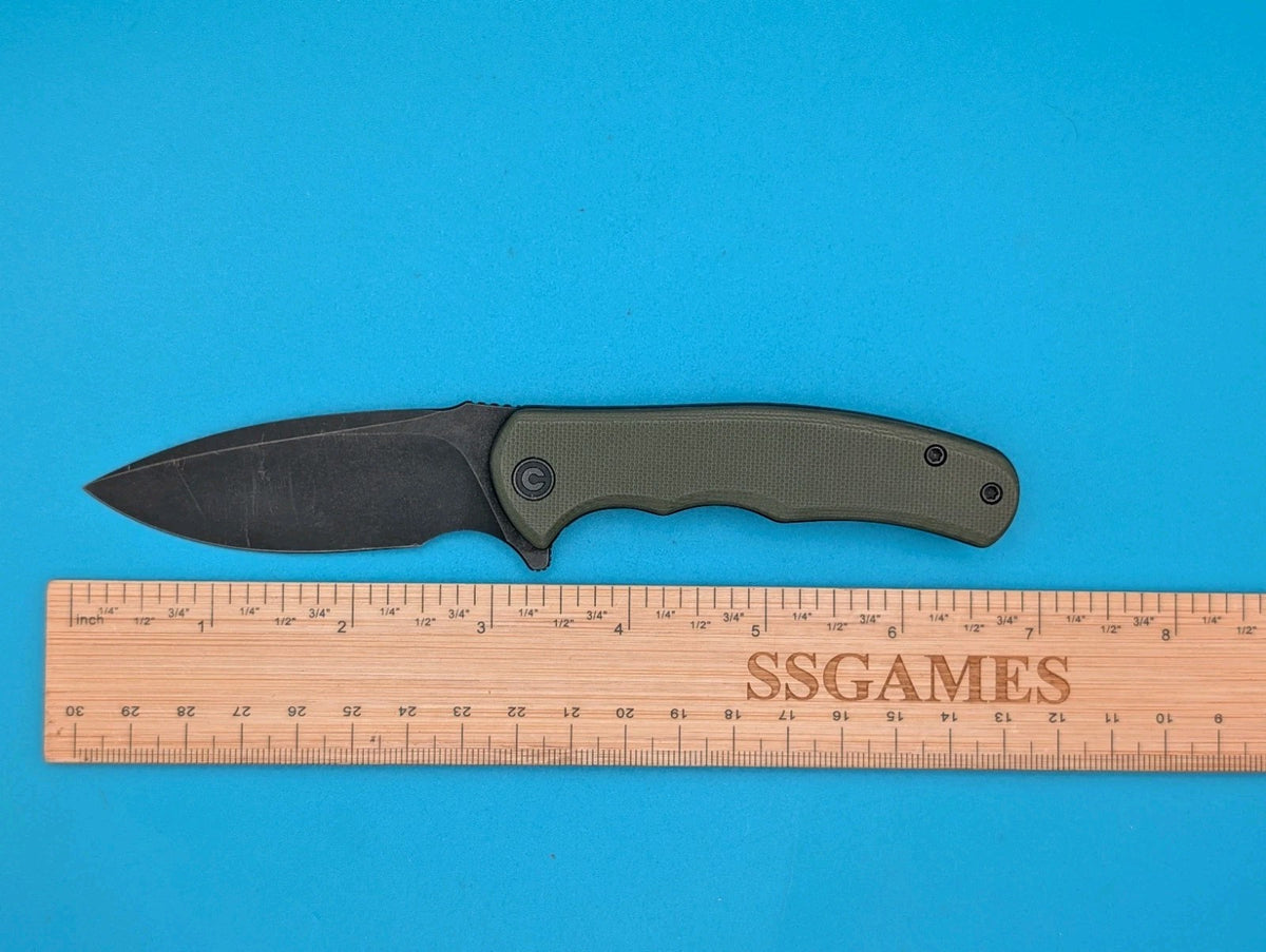 Civivi Mini Praxis Flipper Pocket Knife Liner Lock Plain Edge Blade! Olive Green