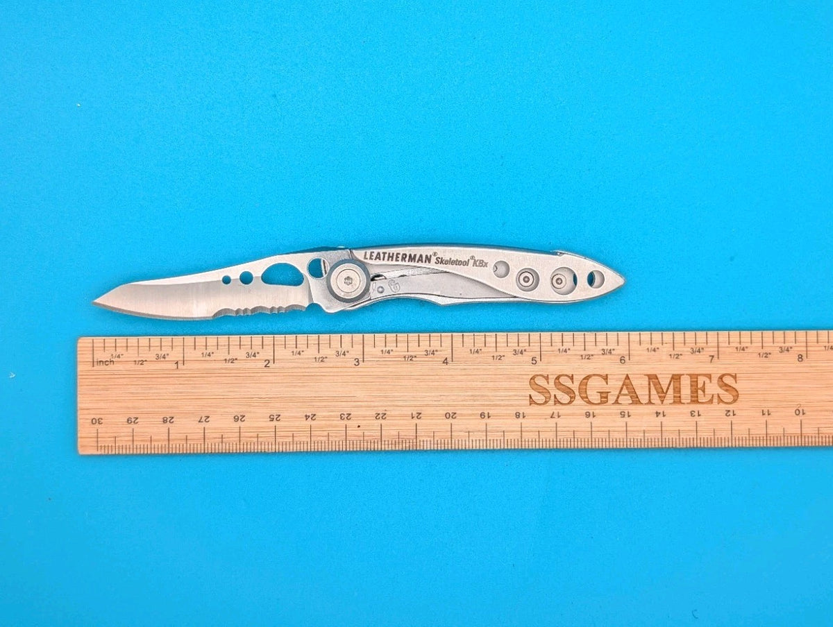 Leatherman Skeletool KBX Pocket Knife w/ Bottle Opener, SILVER!