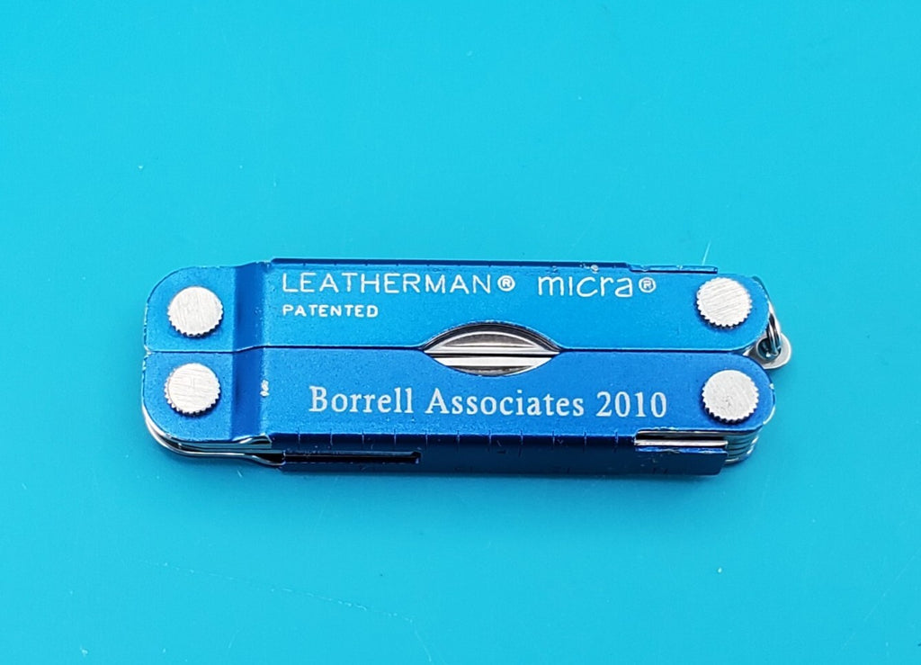 Leatherman Micra Multi-Tool, Knife, Scissors, Key Ring, Blue!