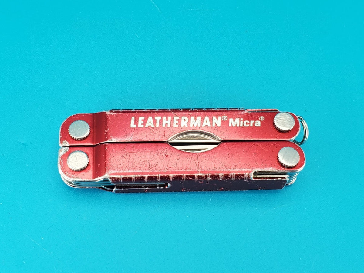 Leatherman Micra Multi-Tool, Knife, Scissors, Key Ring, Red!