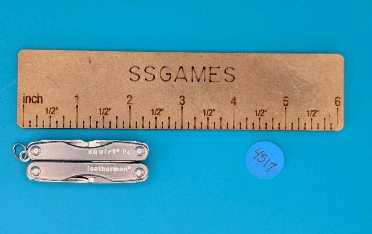 Leatherman Squirt P4 Multi-Tool, Key Ring, Retired, GRAY!