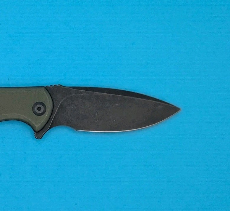 Civivi Mini Praxis Flipper Pocket Knife Liner Lock Plain Edge Blade! Olive Green