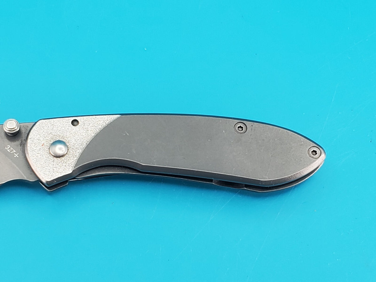 Buck Knives 327 Nobleman Stainless Steel Handle Folding Pocket Knife!
