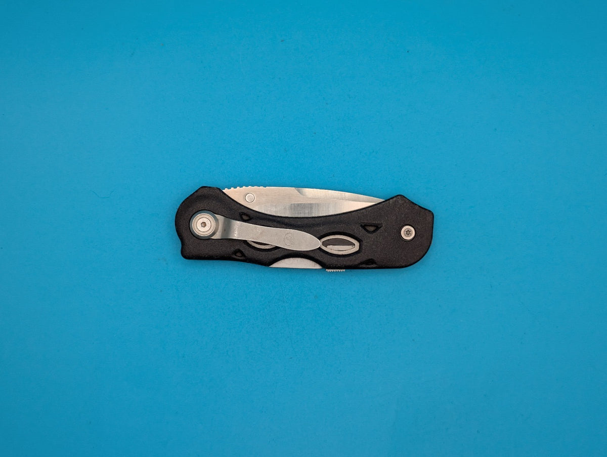 Leatherman K500X Black Lockback Plain Edge Folding Pocket Knife! RARE!