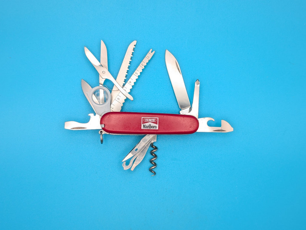 Victorinox Outdoorsman Marlboro Unlimited Swiss Army Knife Multi Tool!