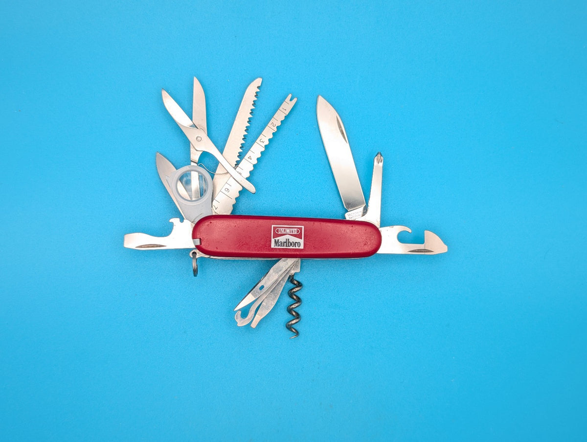 Victorinox Outdoorsman Marlboro Unlimited Swiss Army Knife Multi Tool!