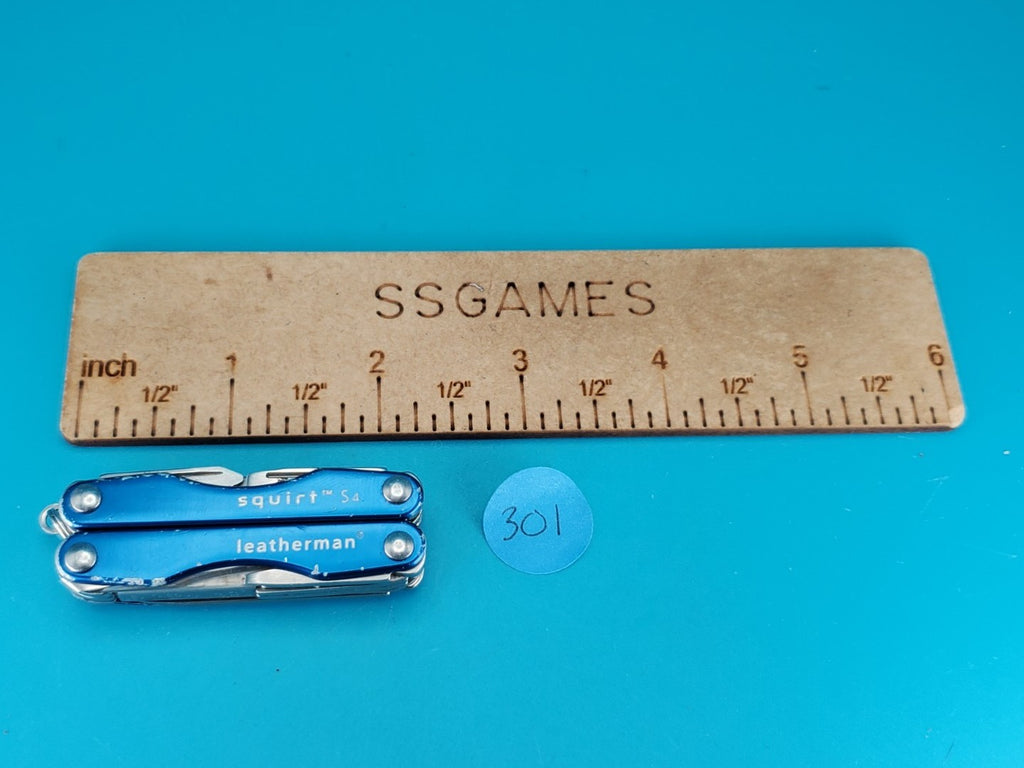 Leatherman "Squirt S4" Stainless Steel Multi Tool! BLUE!