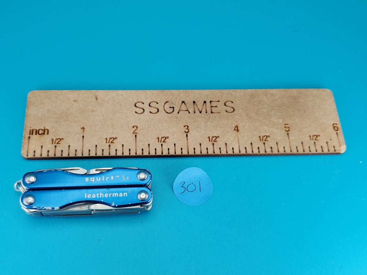 Leatherman "Squirt S4" Stainless Steel Multi Tool! BLUE!