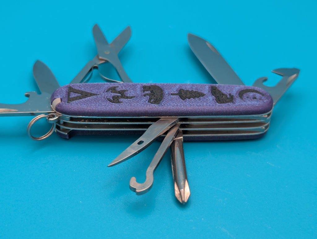 Victorinox Super Tinker Swiss Army Knife Multi Tool! Nebula Purple & Black!