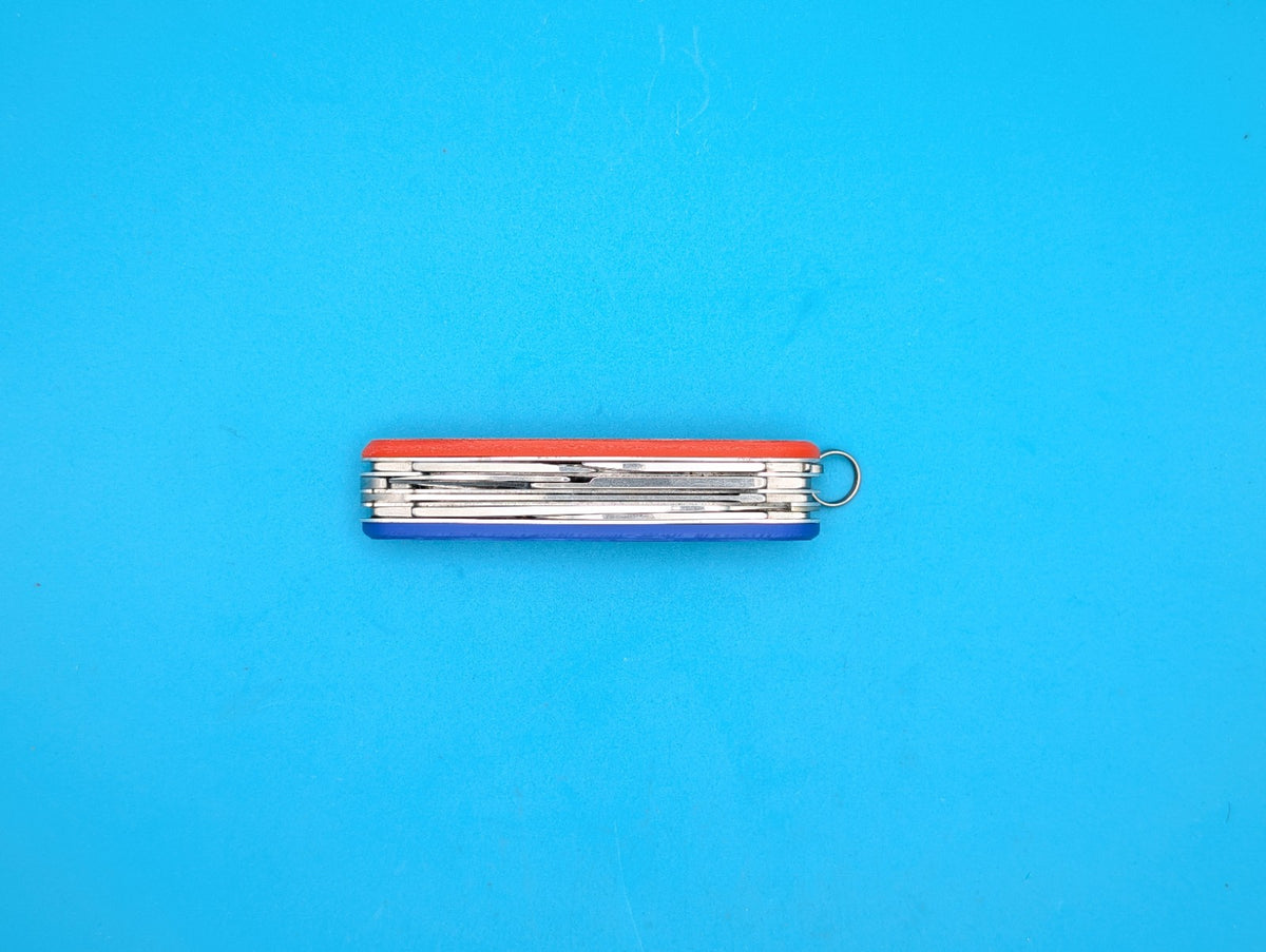 Custom Victorinox Fieldmaster Red & Blue Swiss Army Knife Multi Tool!