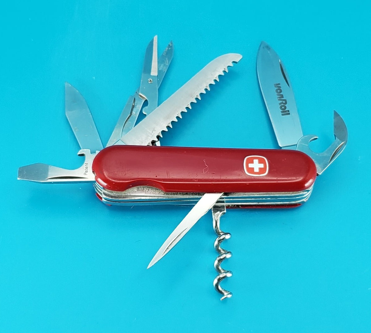 Vintage Wenger Forester Variation 85mm Swiss Army Knife Multi Tool! RARE!