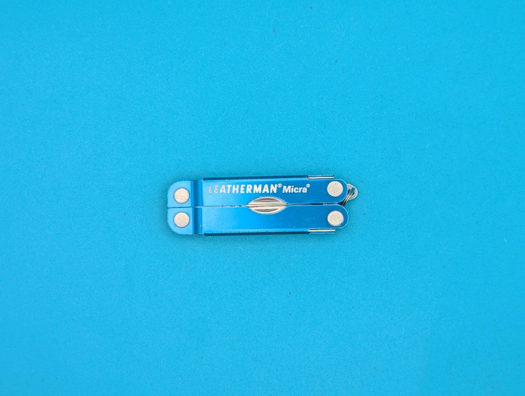 Leatherman Micra Multi-Tool, Knife, Scissors, Key Ring, Blue!