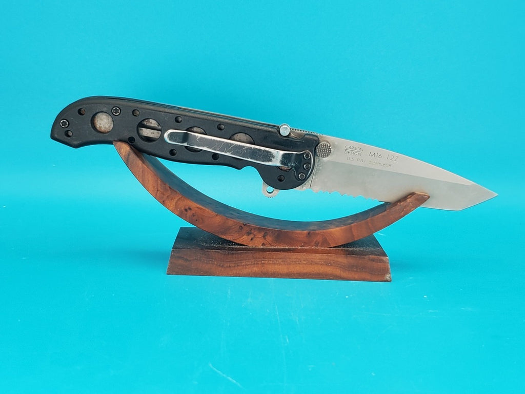 CRKT M16-12Z Black Handle Combo Edge Folding Pocket Knife!