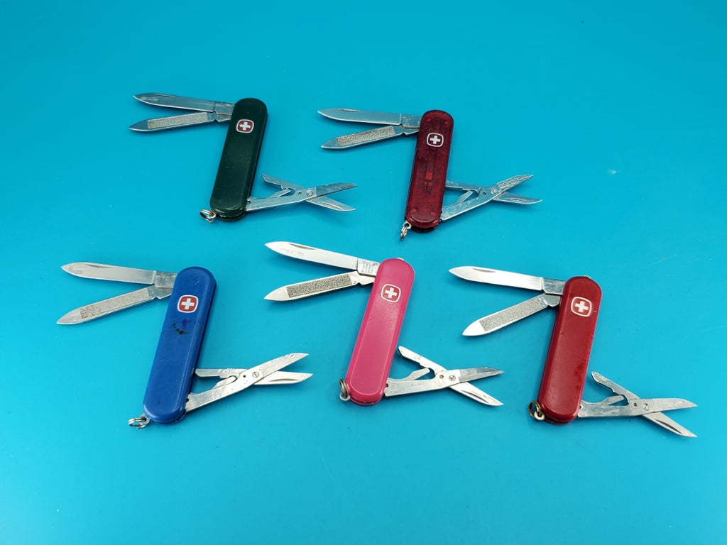 Lot of 5 Wenger Esquire Swiss Army Knife Multi Tools!