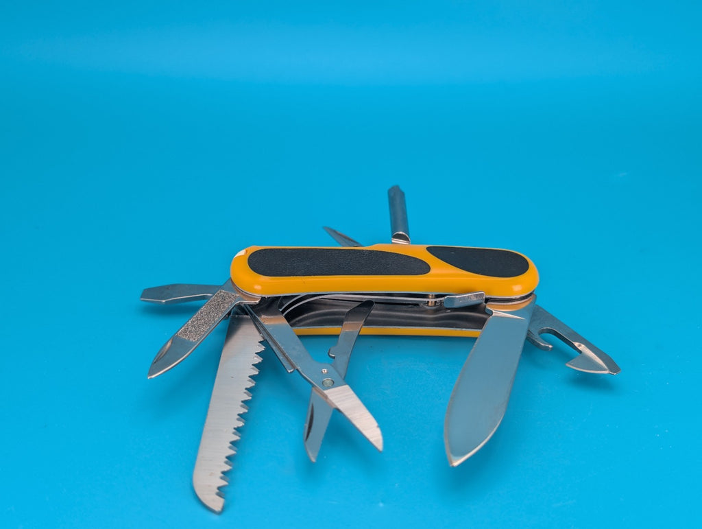 Victorinox EvoGrip S18 Yellow & Black Swiss Army Knife Multi Tool!