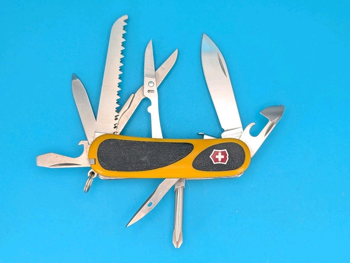 Victorinox EvoGrip S18 Yellow & Black Swiss Army Knife Multi Tool!