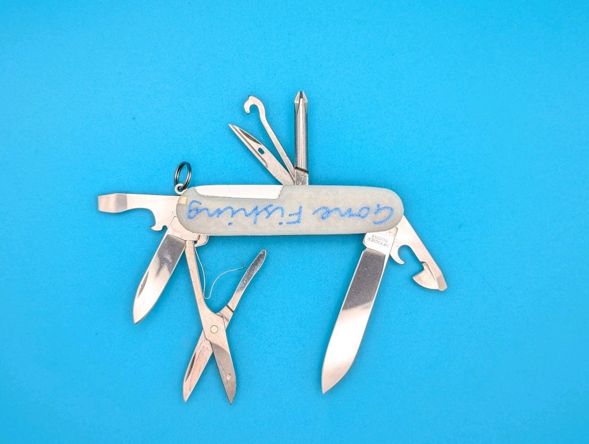 Custom Victorinox Super Tinker Glow in the Dark Swiss Army Knife Multi Tool!