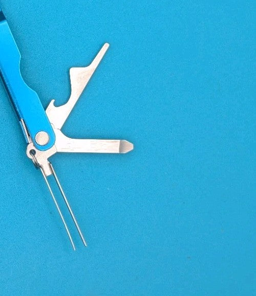 Leatherman Micra Multi-Tool, Knife, Scissors, Key Ring, Blue!